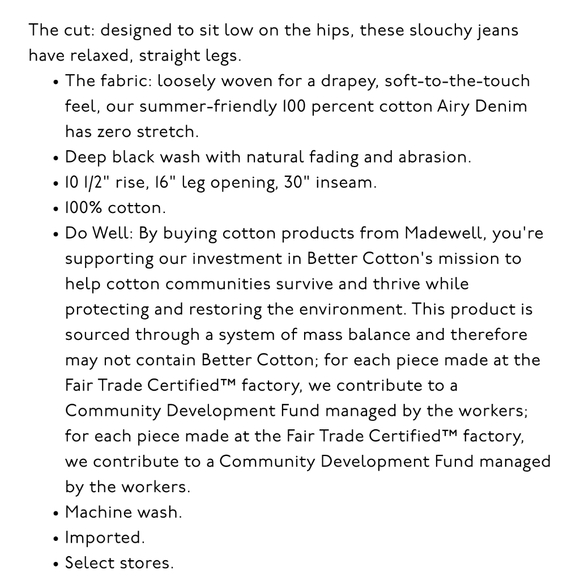 Madewell Low Slung Jeans Kent Wash - Picture 4 of 6